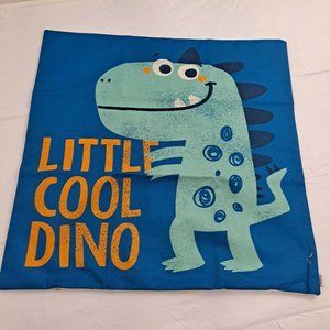 Dinosaur Pillow Cover Blue Little Cool Dino Room Decor XL